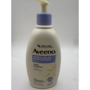Aveeno Stress Relief Moisturizing Lotion Oat Lavender Chamomile Calms & Relax